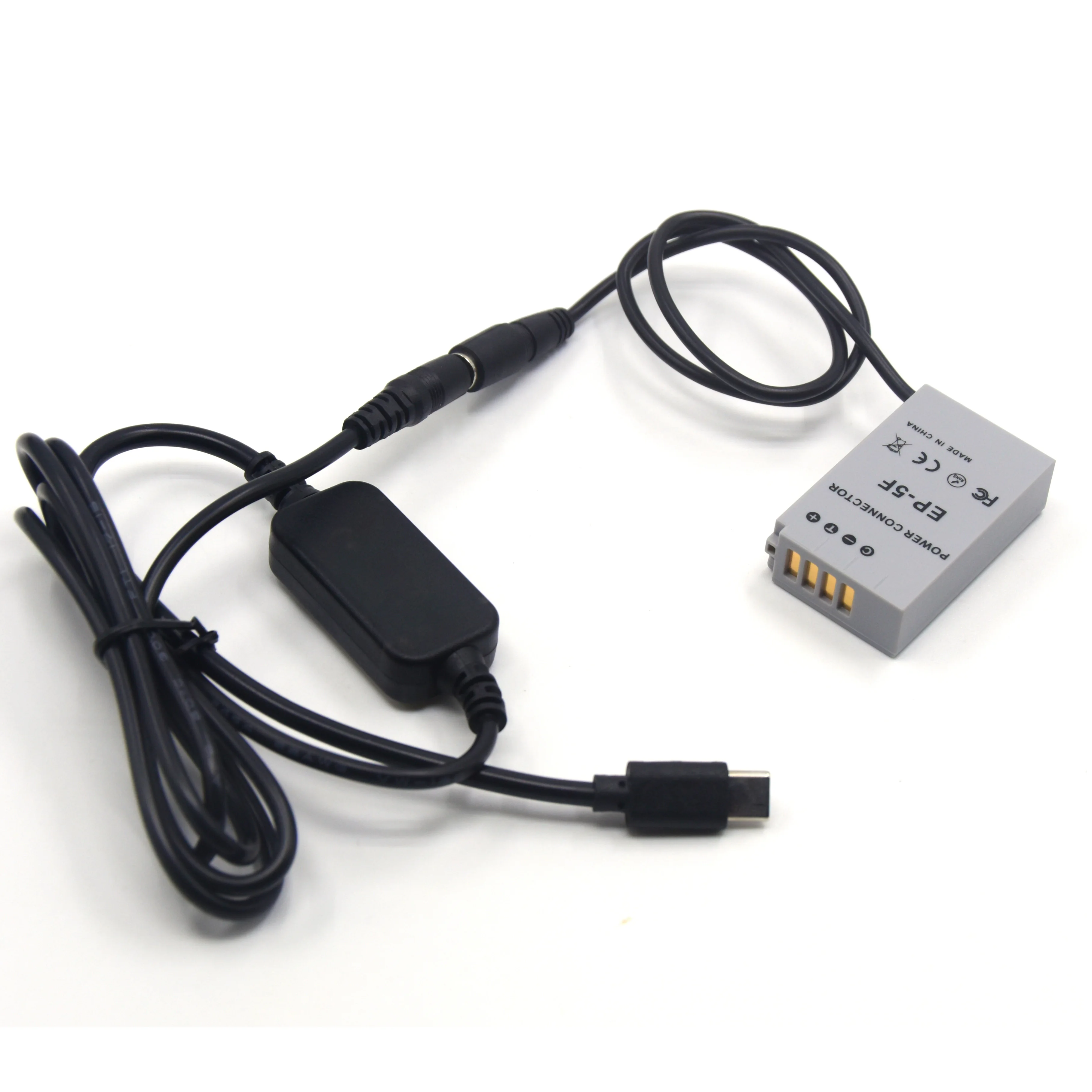 Vitesun-Cable adaptador de Banco de energía USB tipo C PD, batería ficticia EH5A + EP-5F EN-EL24 ENEL24 para cámara Nikon 1 J5 1J5