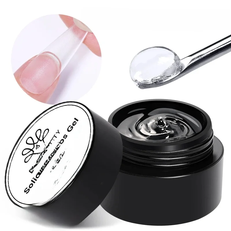 BORN PRETTY solide ongles conseils Gel 5g Transparent clair fonction Gel Extension d'ongle Gel tremper Nail Art Gel besoin de lampe UV Cure