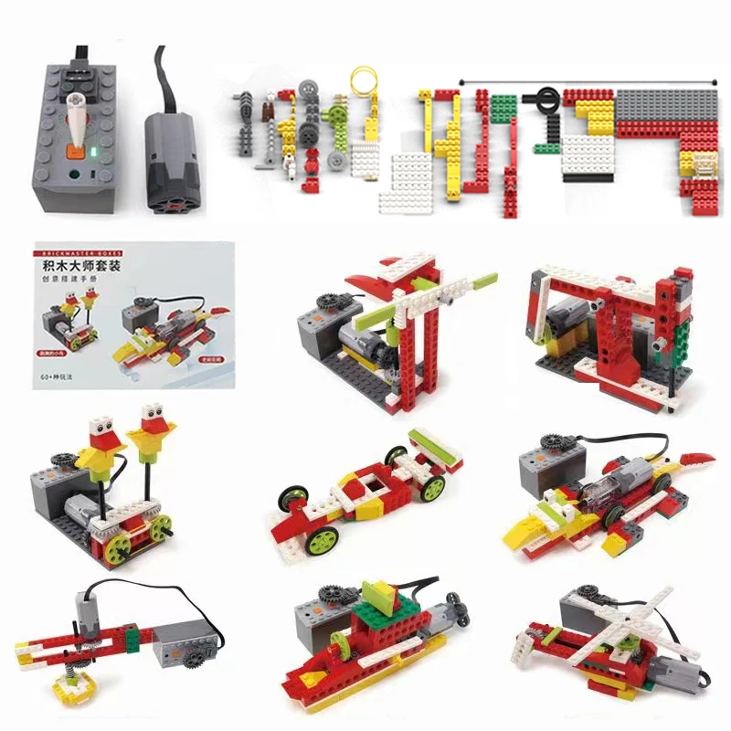 NEW Upgrade Technical Building Blocks Parts WeDo Robotics Construction Set fit for WeDo 1.0 Core Set Robot Power Function Toys