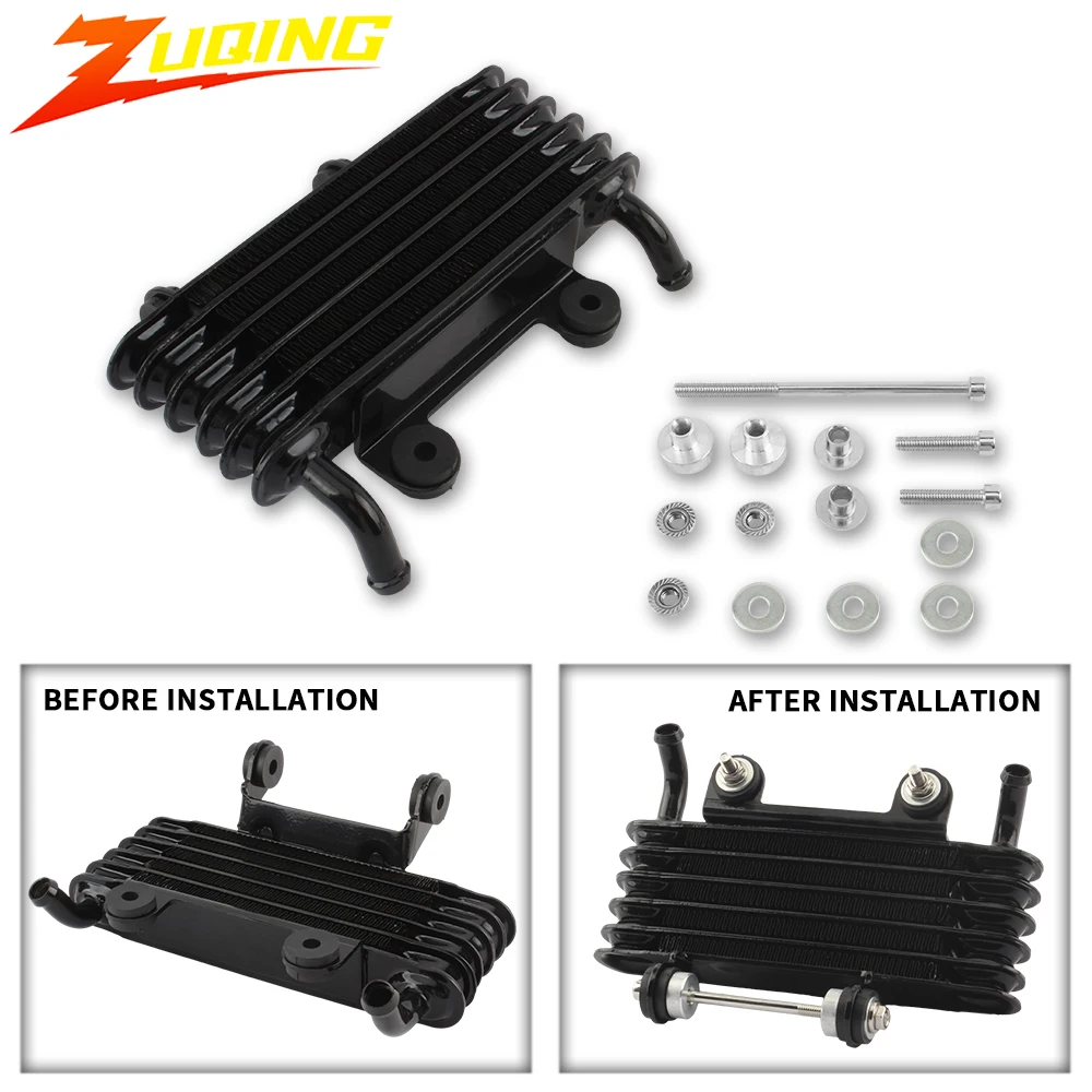 Monkey 125 Oil Cooler 5 Row 200cc 4 Stroke Engine for Honda Yamaha  Kawasaki Universal Enduro Pitbike Radiator Motorcycle Parts