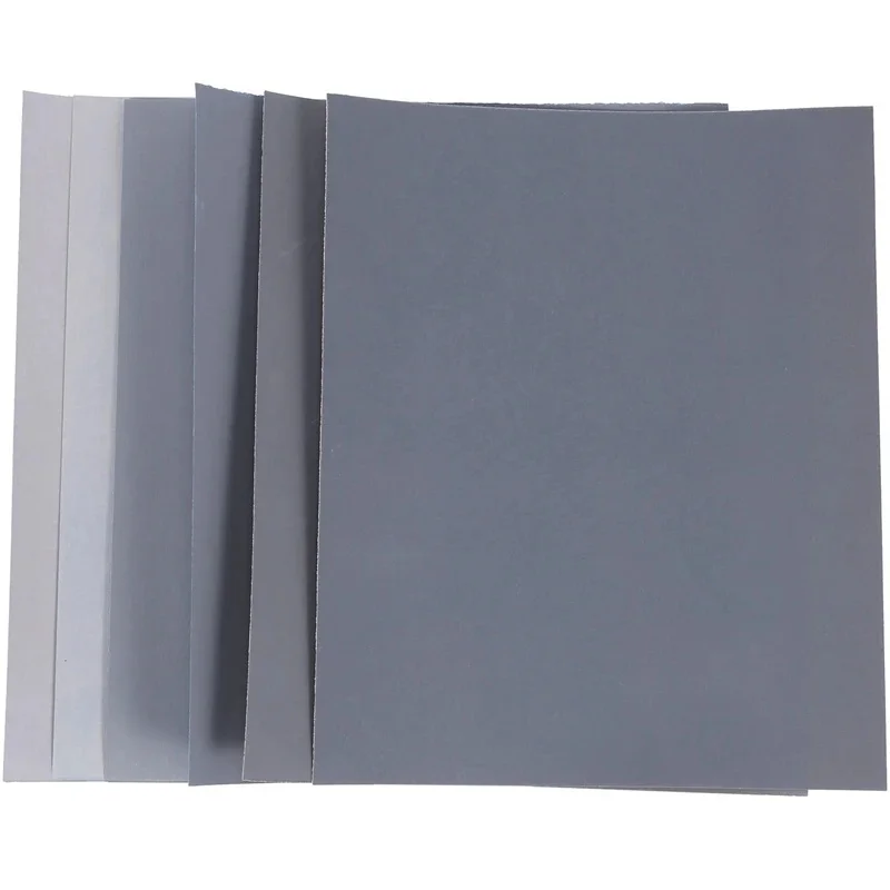 Grain 1500 2000 2500 3000 5000 7000, polissage de haute précision, feuilles de papier abrasif humide/sec, allemagne, paquet de 12