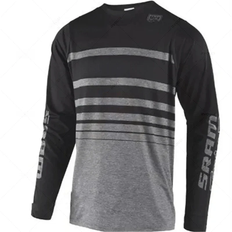 AliExpress SRAM New Sram Motorcycle Off-Road Long Sleeve Cycling Jersey DH Downhill Endurance Race MTB Polyester