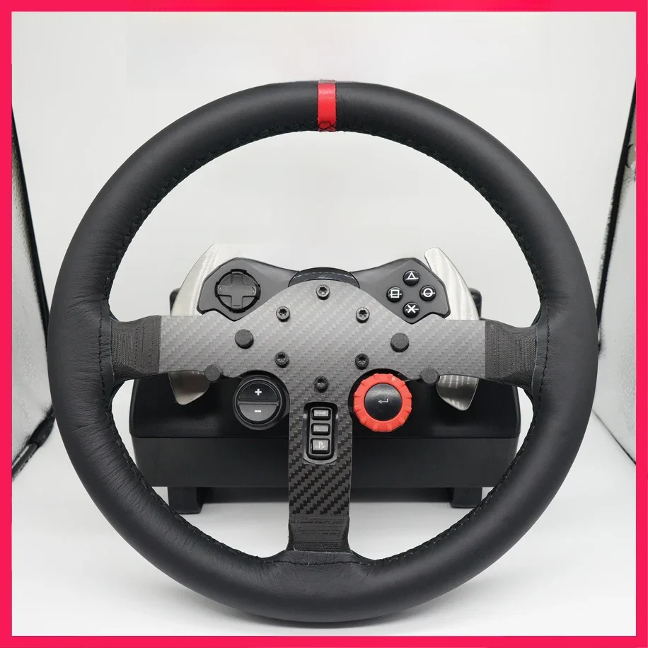 SIMPUSH 13 cali 33 cm okrągła kierownica Rally sim racing dla Logitech G29 G923 — zdjęcie produktu 7