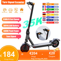 2025 New AOVOPRO Turn Signal Electric Scooter 350W 8.5 Inch Tire APP Smart Escooter 31KM/H 36V10.5AH Electric Scooter for Adults