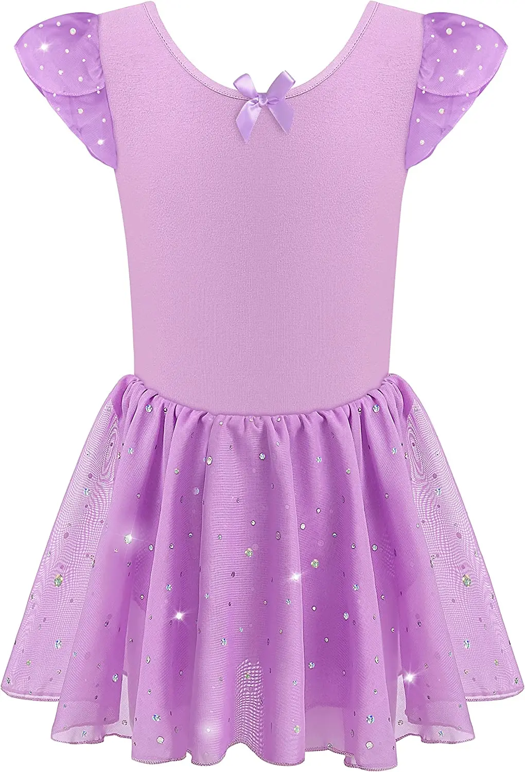 スカート付きバレエダンスドレス用キラキラスカート