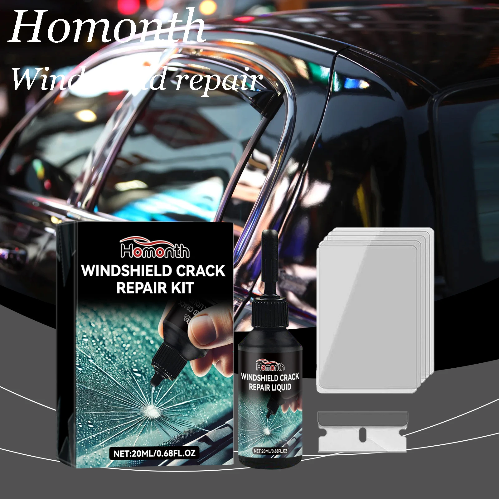 

Домашний ремонтный набор для лобового стекла, быстросъемный ремонт царапин, поврежденное лобовое стекло, сильная аджизия, восстанавливающий комплект для ремонта окон автомобиля