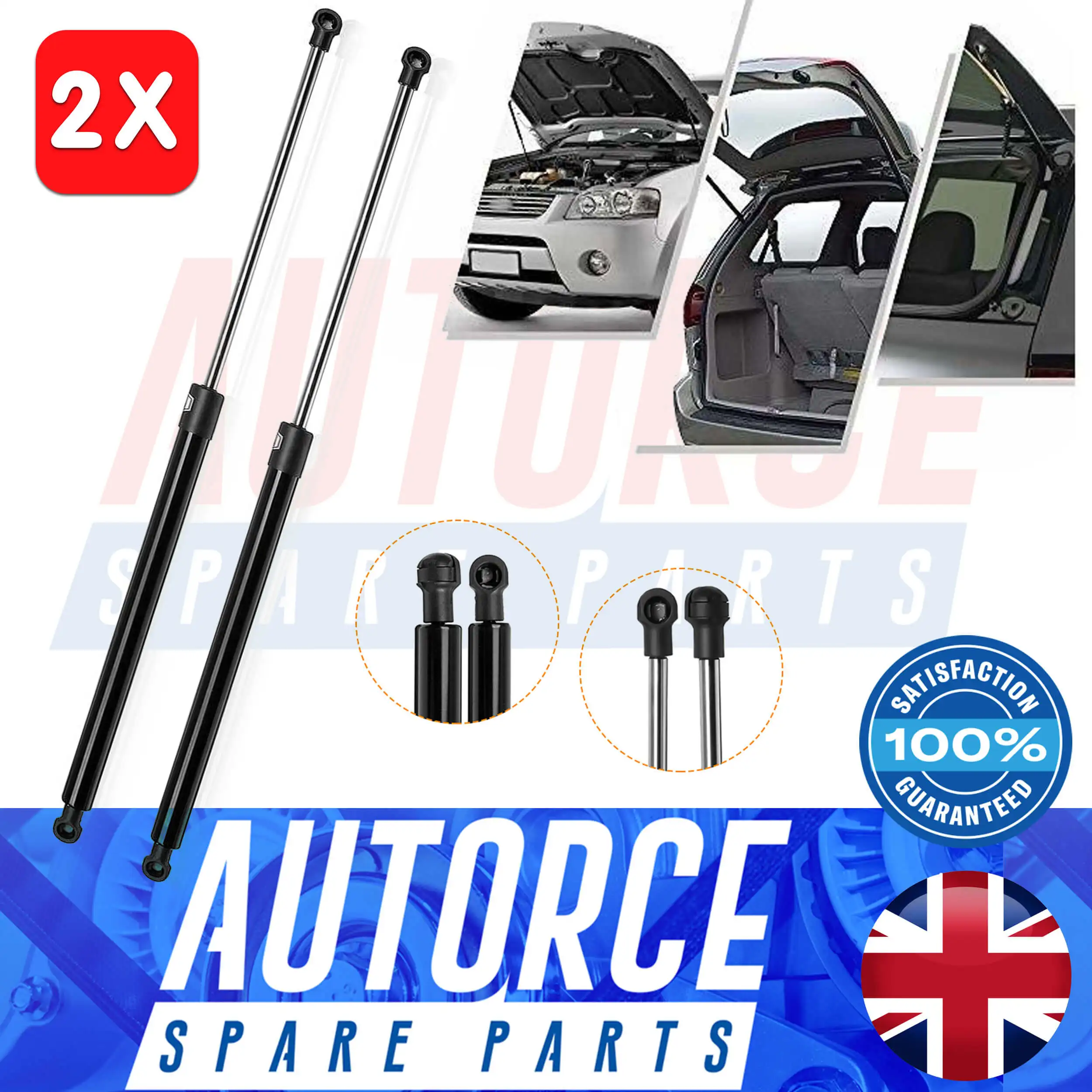 Autorce 2X Front Bonnet Hood Gas Struts Springs LH/RH Intended For BMW 7 Series E65 E66 E67 2001-2009 160(N) 715MM - 51238240596