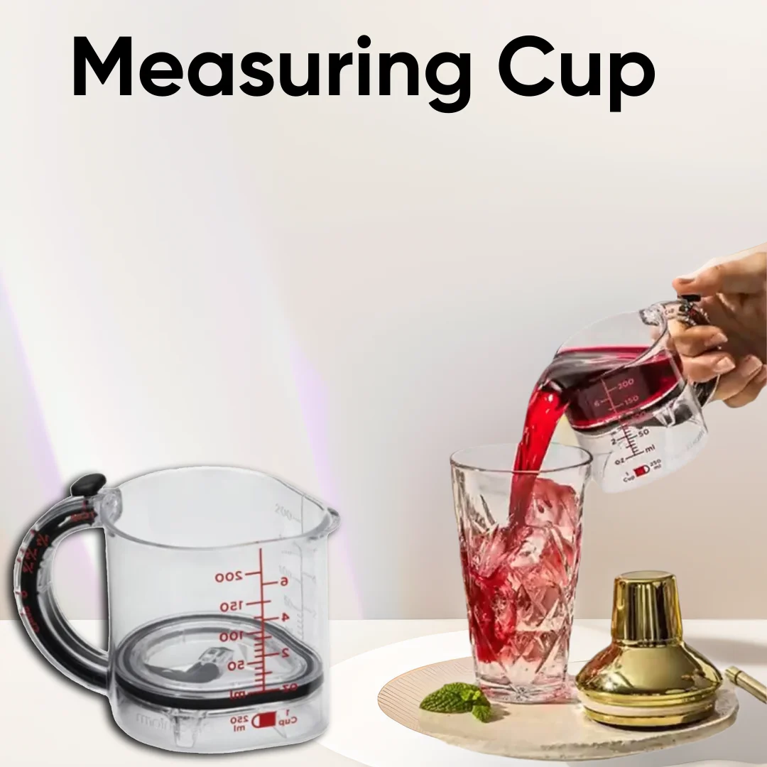 

Adjustable Measuring Cup Multi-Functional Measuring Cup Seal Base Measurings Cube Cups for Cooking Kitchen