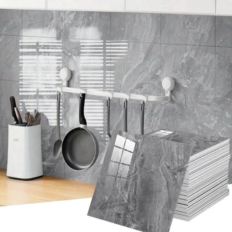 

30x30CM Self Adhesive Marble Pattern Wallpaper DIY Home Decoration PVC Material Sticker For Kitchen Bedroom Living Room Bathroom