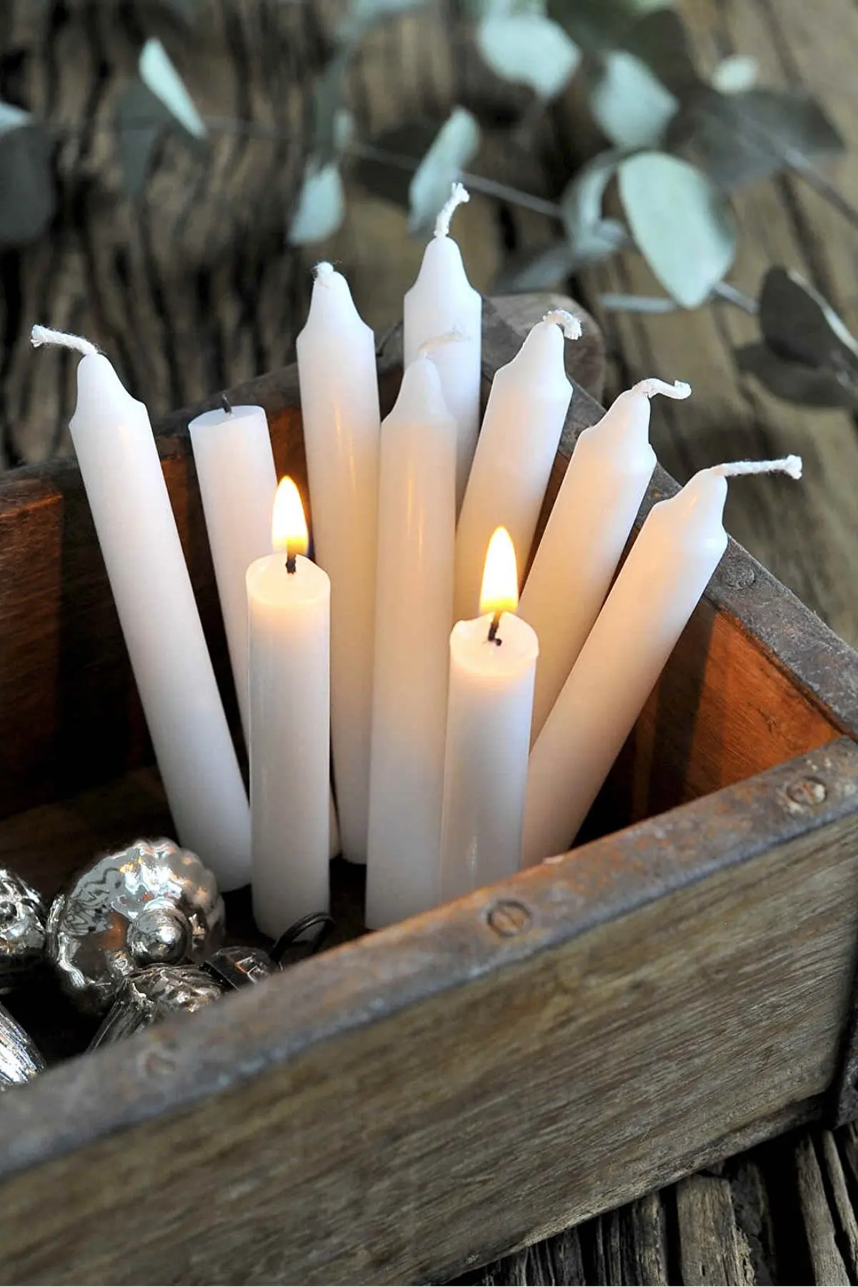 White 20 Pcs Candles Soybean Birthday Christmas Romantic Dinner Gift Products Home Office Decoration 11 Cm You Can Burn Long