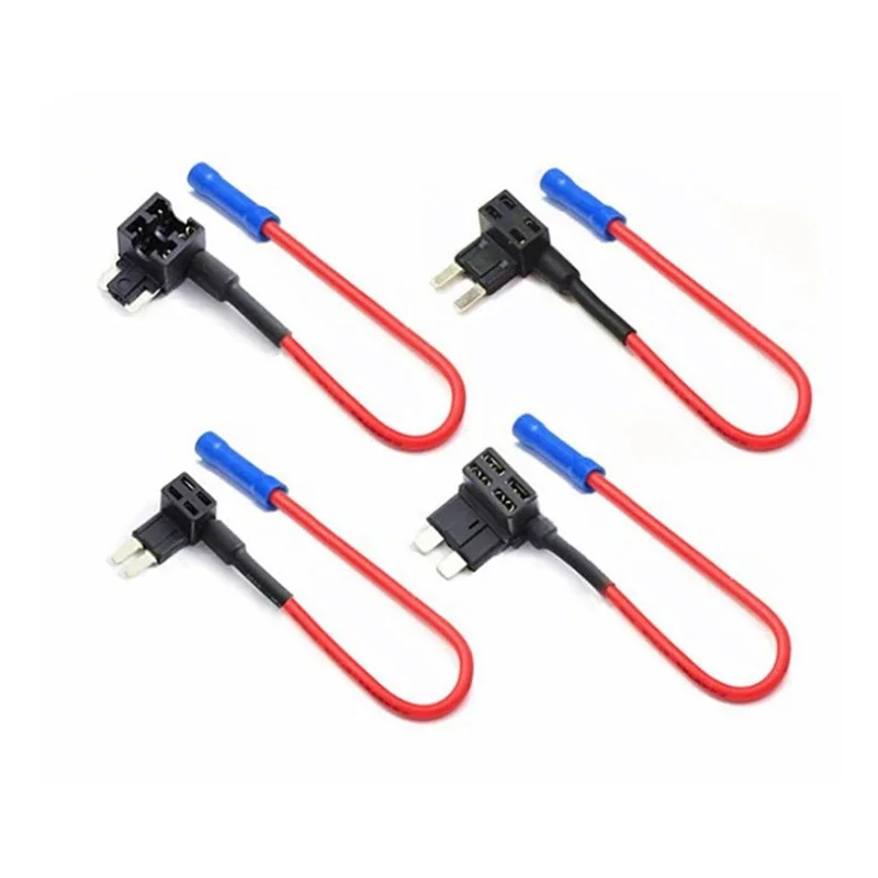 Adaptateur de fusible automatique M/S/Mini ATM, support d'adaptateur à double Circuit pour voiture, camion, avec fusible automatique à lame