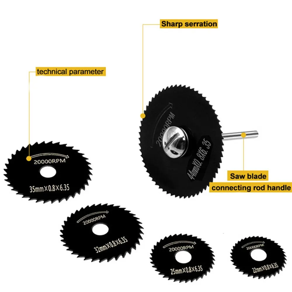 Mini Circular Saw Blade Hss Cutting Disc Rotating Drilling Tool Accessories For Wood Plastic And Aluminum