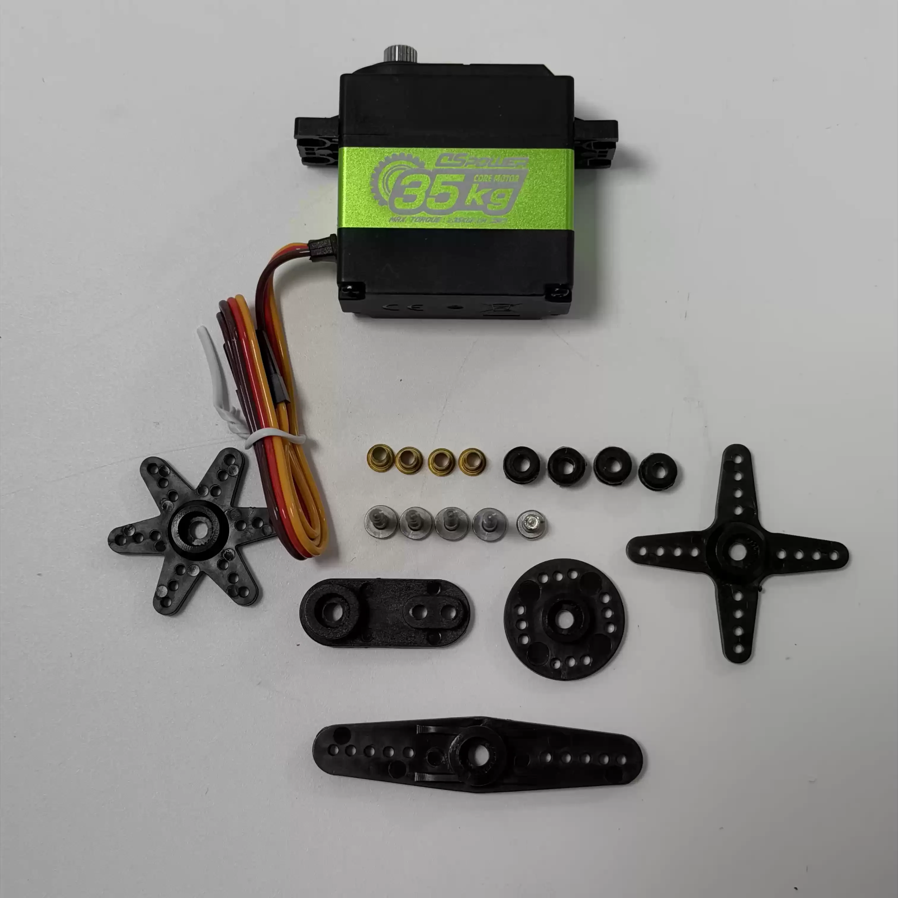 MD Model 1/14 Scale 35KG CNC Gear-Shifting Steering Servo Frame Steering Motor Parts for Dump Truck Model Toy