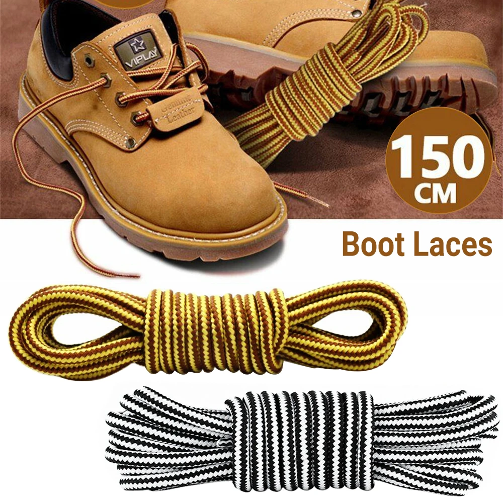 TWO TONE Bootlaces Shoelaces Sneakers Hiking Casual Shoes Work Boot Laces