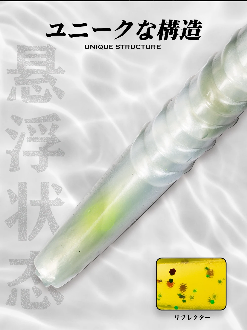 Hunthouse Weicher Angelköder 110mm/5,3g/6 Stück mit Rasseln, PVC-Material, Köder zum Angeln von Hecht, Barsch und Fisch LW231 – Detail 4