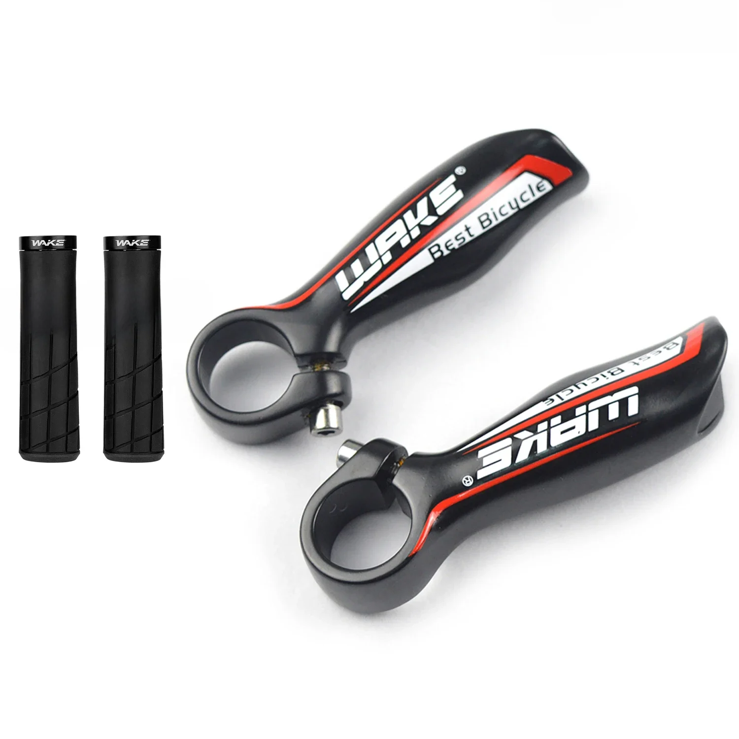 AliExpress NONE WAKE 22.2mm Anti-slip Bicycle Handlebar Grips with Bar Ends Mtb Bicycle Handlebars with Bicycle Handlebar Wrap