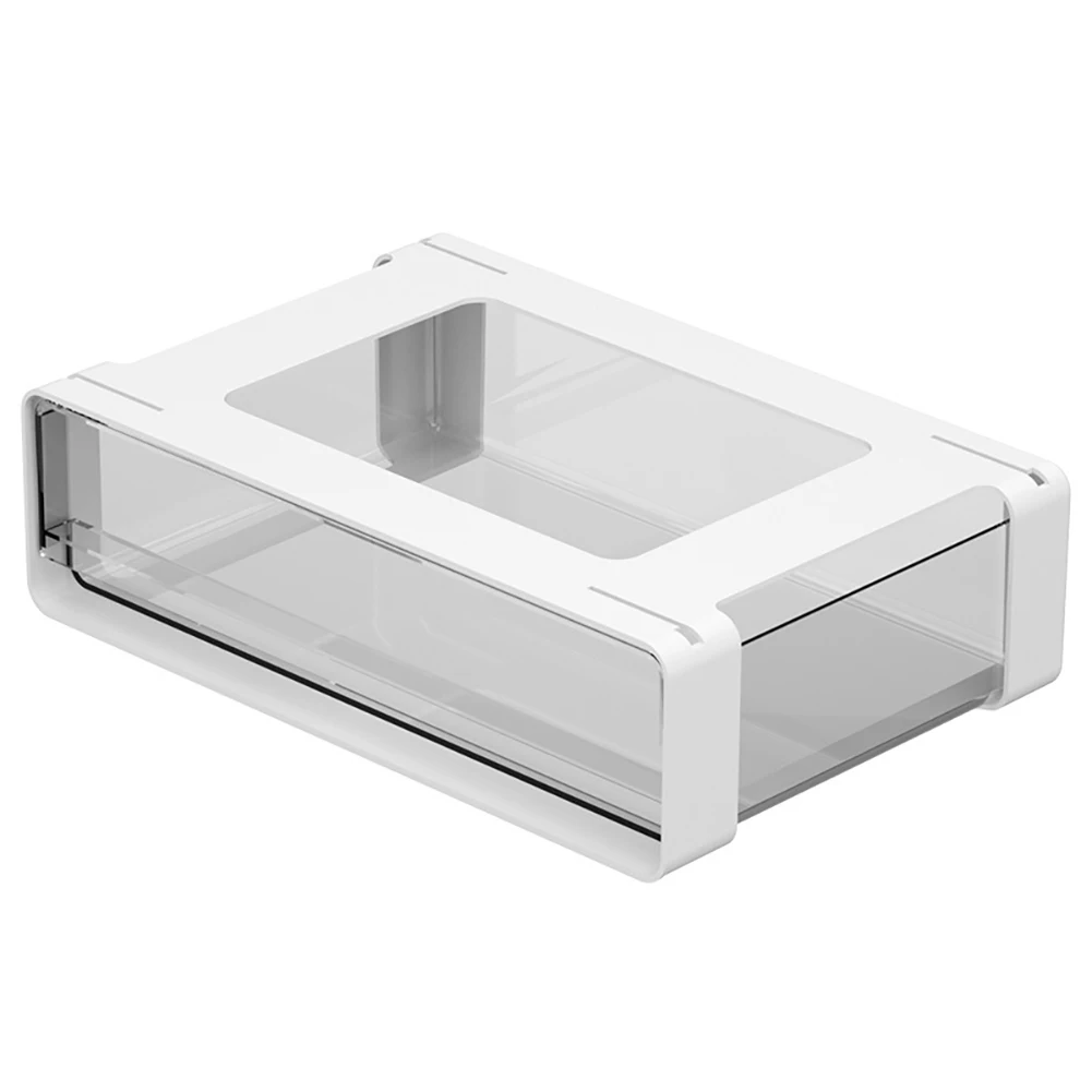 1 Stück ausziehbarer Organizer unter dem Schreibtisch, ausziehbare Regale, Schiebeschrank, Schubladen, Kunststoff-Aufbewahrungsorganisator für Küche, Vorratskammer, Regale, Badezimmer, Heimbüro