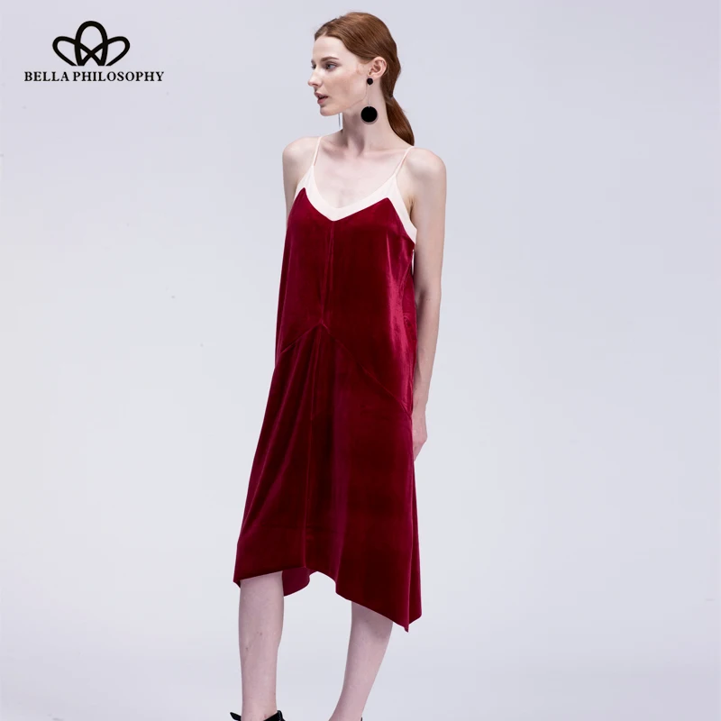 بيلا فلسفة الخريف المخملية شبكة كامي فستان النوم الجيش الأخضر Roayblue النبيذ فستان المرأة مثير فيستدوس #3