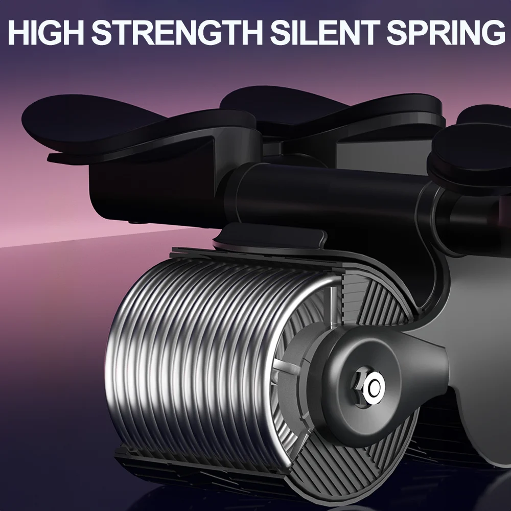 AB عجلة دوارة انتعاش تلقائي لتدريب عضلات البطن واللياقة البدنية ودعم الكوع عجلة دوارة ABS معدات التمرين الأساسية #6