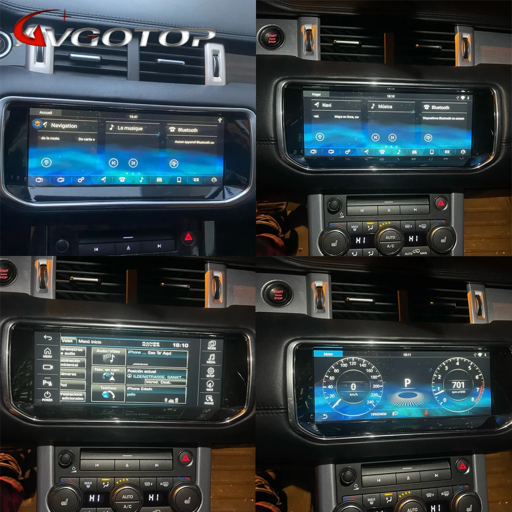 Car Radio WITSON Auto Stereo GPS CarPlay 10.25 For Land Range Rover Evoque 2012-2018 Keep Bosch Harmon System AC Climate Control