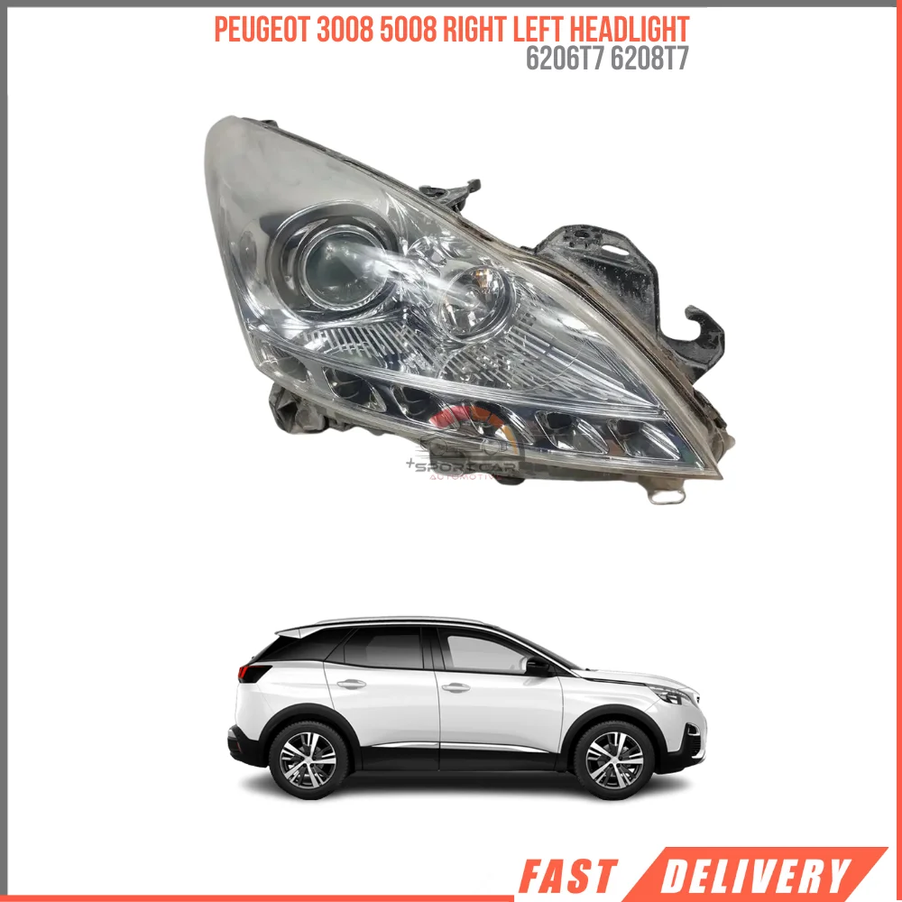 

FOR PEUGEOT 3008 5008 RIGHT LEFT HEADLIGHT 6206 T7 6208 T7 REASONABLE PRICE DURABLE VEHICLE PART SATISFACTION HIGH QUALITY