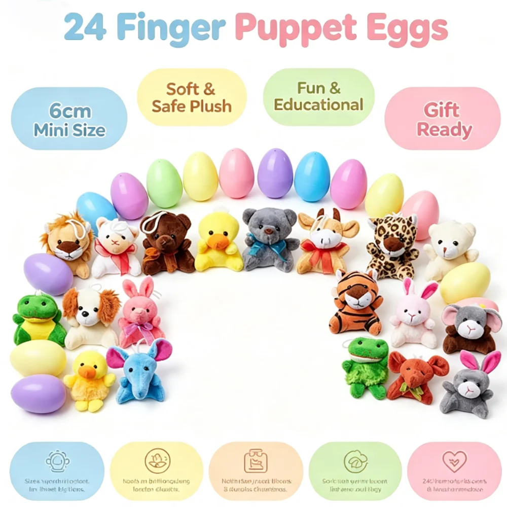 24 Pack Surprise Eggs with Ani - огляд і ціна Kids Toys Play Egg