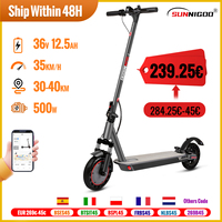 SUNNIGOO N7MAX Electric Scooter 500W Motor 36v12.5ah 35KM/H Max Speed 35KM Long Range 10 Inch with Shock Absorption APP Escooter