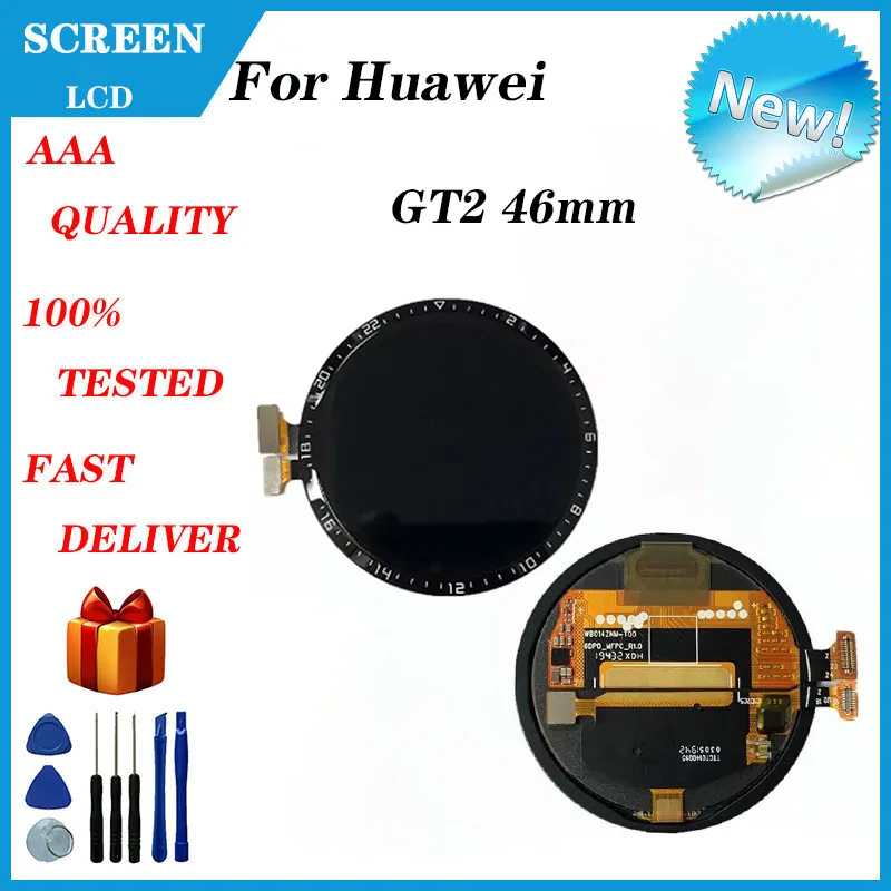 For Huawei Watch GT2 LTN-B19 46mm LCD Screen Display Touch Panel Digitizer +Tools Replacement And Repair Parts