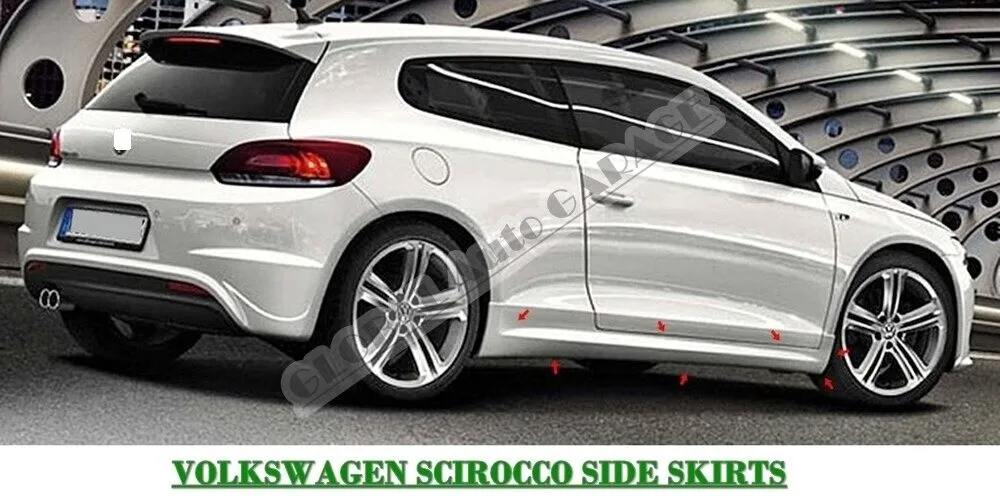 Jupe latérale contrastée et jupes latérales pour Volkswagen, jupe de rêve pour VW et Rocco, seuil, 2008, 2021
