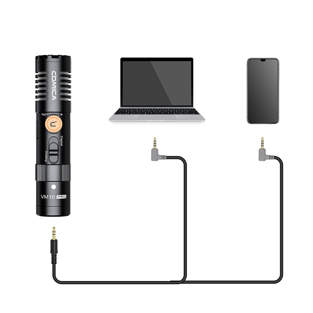 COMICA VM10 PRO Richtmikrofon mit Kardioidcharakteristik und Schwingungsdämpfer für Android, iPhone, DSLR-Kameras, GoPro und DJI Action 3. – Detail 14