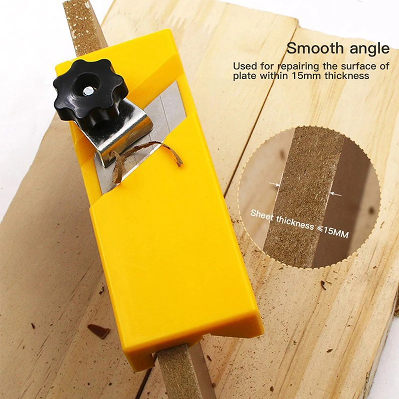 Woodworking Edge Corner Blade Planer Manual ABS Trimming Wood Board Deburring Tool Cutter for Flat-angle Planer Right-angle