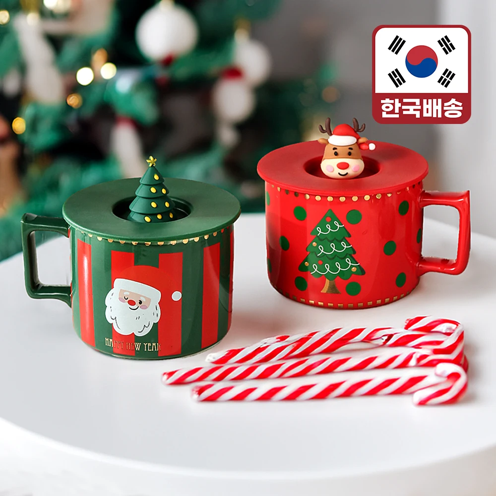 Leto christmas mug Mug Silicone Lid Pretty Home Gift LMC-CM01