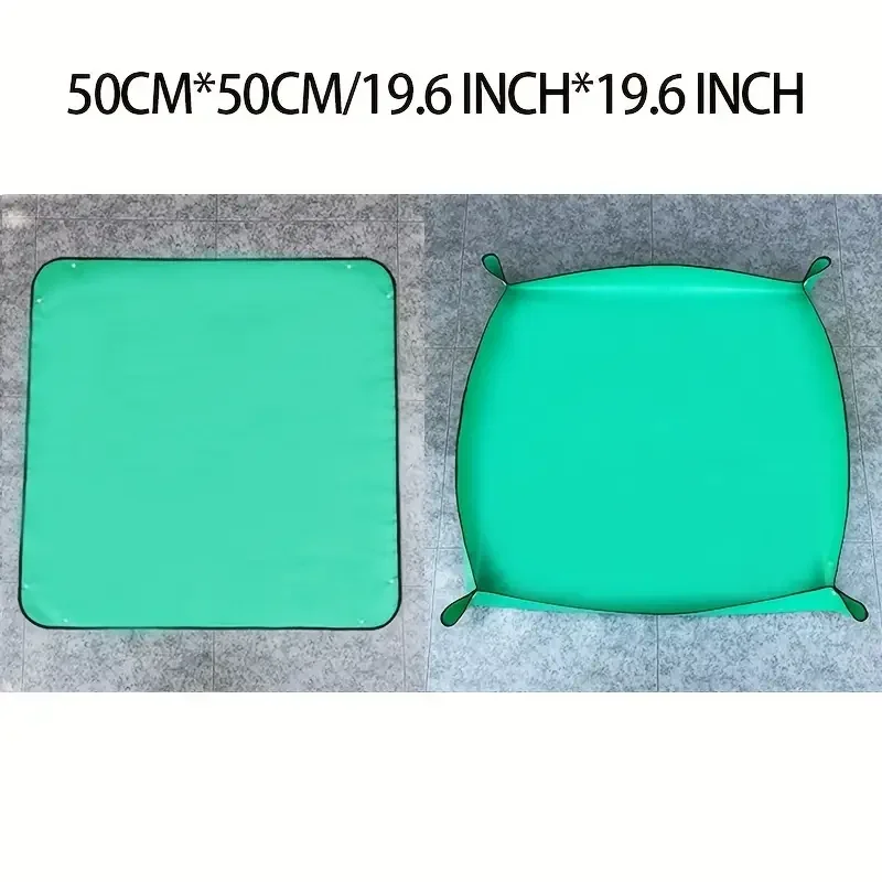 1 قطعة 50 سنتيمتر/19.6in أواني الزهور زرع الحصير البستنة زراعة حصيرة النبات Repotting طوي مقاوم للماء البستنة بوتينغ الوسادة #2