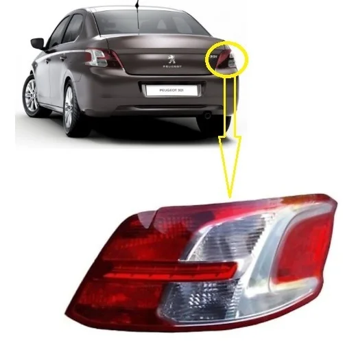 

REAR RIGHT TAIL LAMP FOR PEUGEOT 301 2012-2017-Spare Parts Spoiler Diffuser Racer Ornaments Antenna New Deal Stop Light