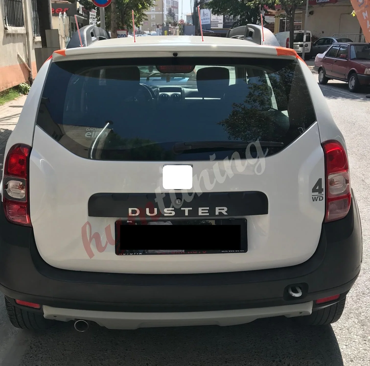 For Dacia Duster Spoiler 2010 2011 2012 2013 2014 2015 2016 2017 Car Accessories Painted (Send Color Code) Ornament