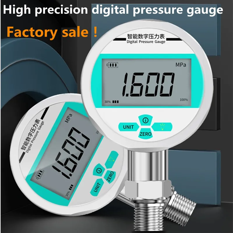 

QD-YS80 80mm Radial Digital Hydraulic pressure gauge seismic resistance high precision digital electronic water pressure