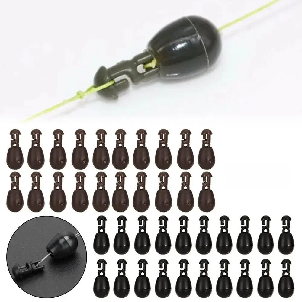Perles Ă changement rapide, 20 piĂšces/ensemble, terminal de pĂȘche Ă la carpe, outils d'alimentation, connecteur de poisson, accessoires