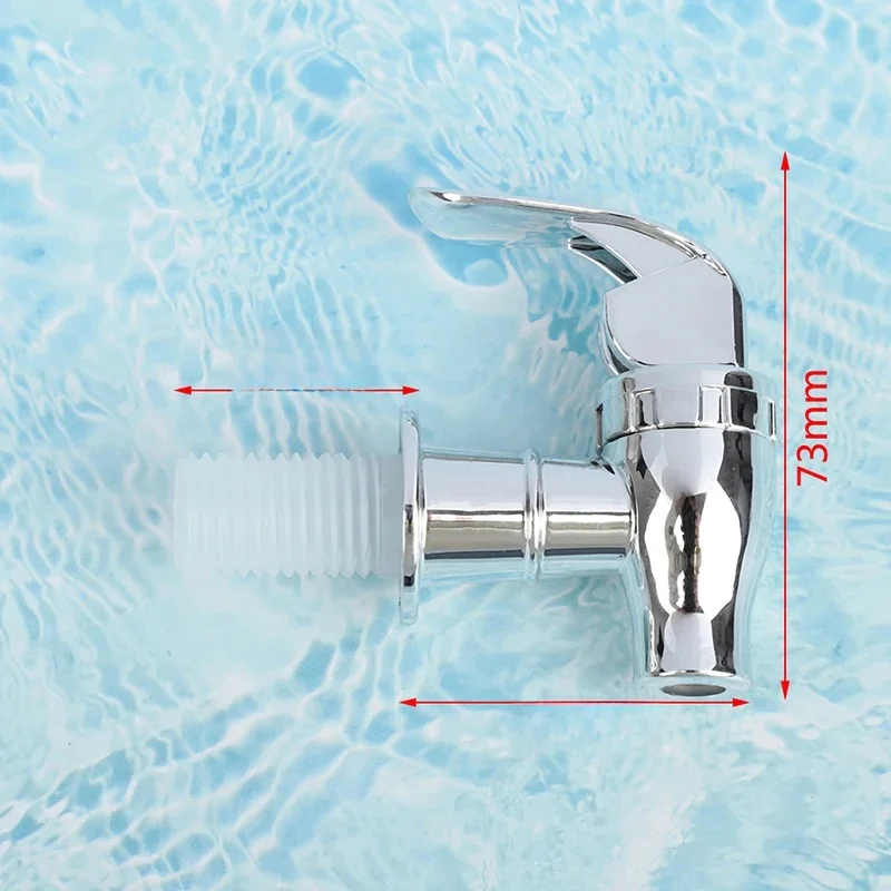 Bouteille de vin en verre en plastique, baril d'eau précieuse avec filtre, vanne de vin, interrupteur de distributeur d'eau, robinet, 17mm