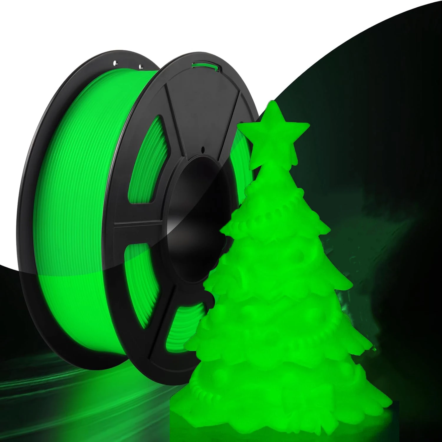 

Glow in The Dark Filament ,TPU Filament 1.75 mm, 3D Printer Filament Bundle,250g