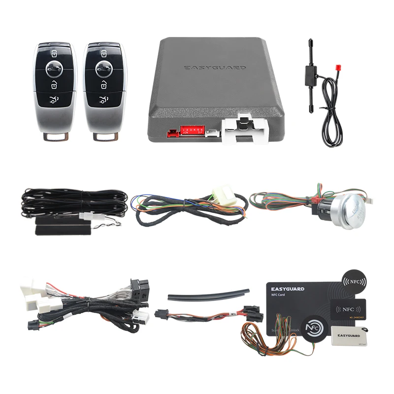 EASYGUARD Plug & Play PKE remote starter for benz 13-15 Benz GLK X204/13-14 E W212/E-Coupe W212/12-18 CLS X166/16-19 SLC R172