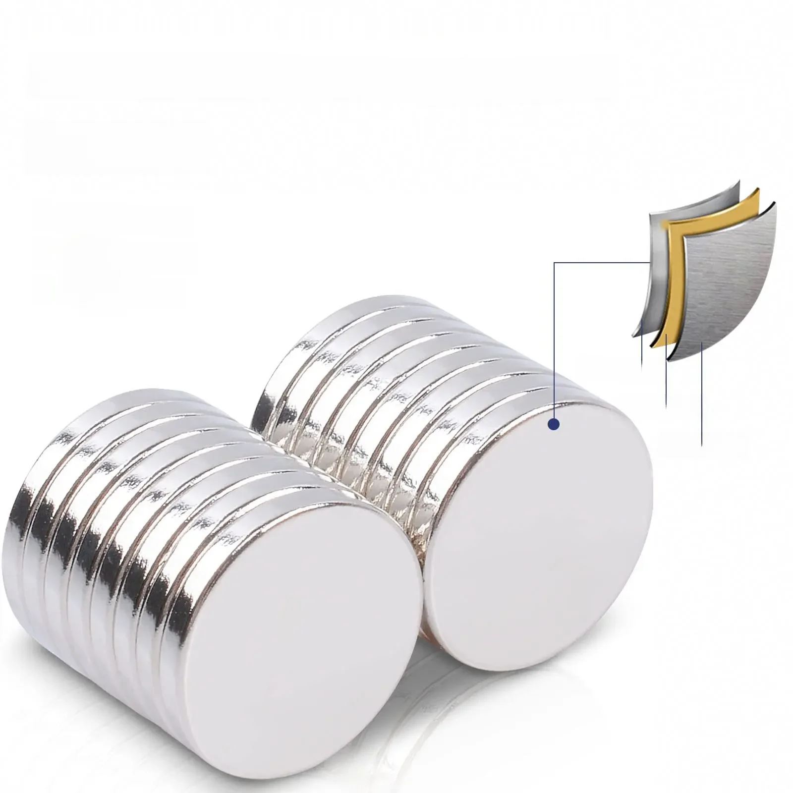 Ímã de neodímio redondo, 15x1mm d15x2mm d15x3mm, resistente, ímãs fortes, ímã de geladeira para