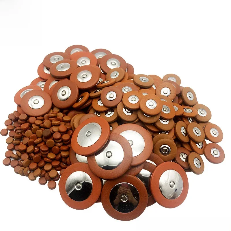 Coussinets de Saxophone en cuir de chèvre véritable, diverses spécifications individuelles, pour Sax Alto Tenor Soprano, diamètre 7.5mm-19mm