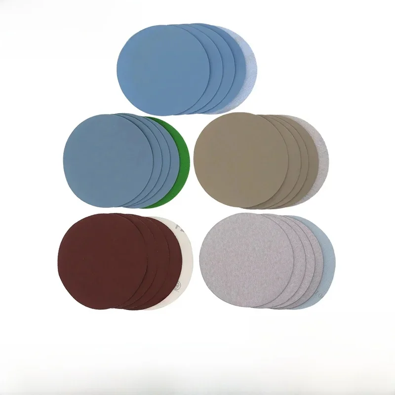 1/2/3/4/5/6 Zoll Klett-Schleifpapier, 25 Stück, sortiert, Körnung 1000/2000/3000/4000/5000, Schleifpapier, rund zum Polieren