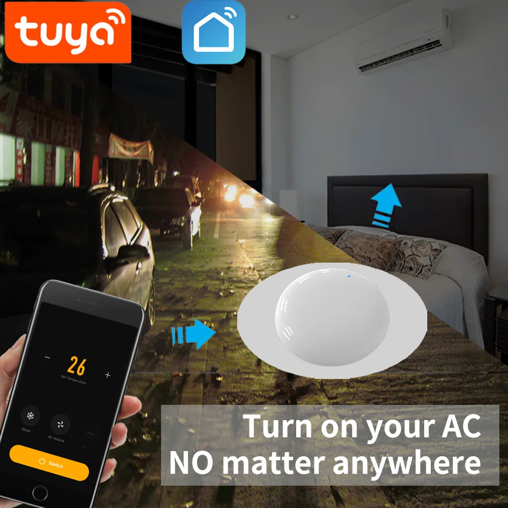 Tuya Smart IR Control Remote WiFi for Smart Home APP Remote Control for TV AC Works with Smart Life Google Home Yandex Alexa