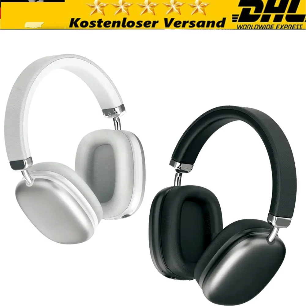 Casque Bluetooth sans fil supra-auriculaire, casque stéréo Hi-Fi avec 40 heures d'autonomie, micro intégré, mode filaire/Aux, pliable