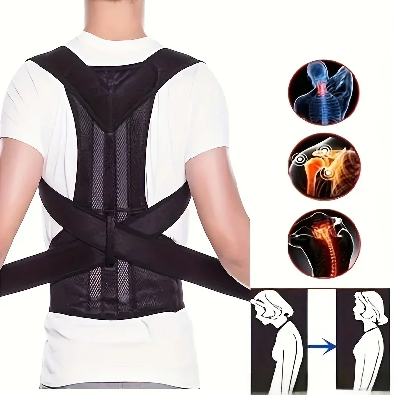 Correcteur de Posture du dos, ceinture correctrice Anti-chameau, ceinture correctrice de Posture assise, orthopédique réglable, nouveau