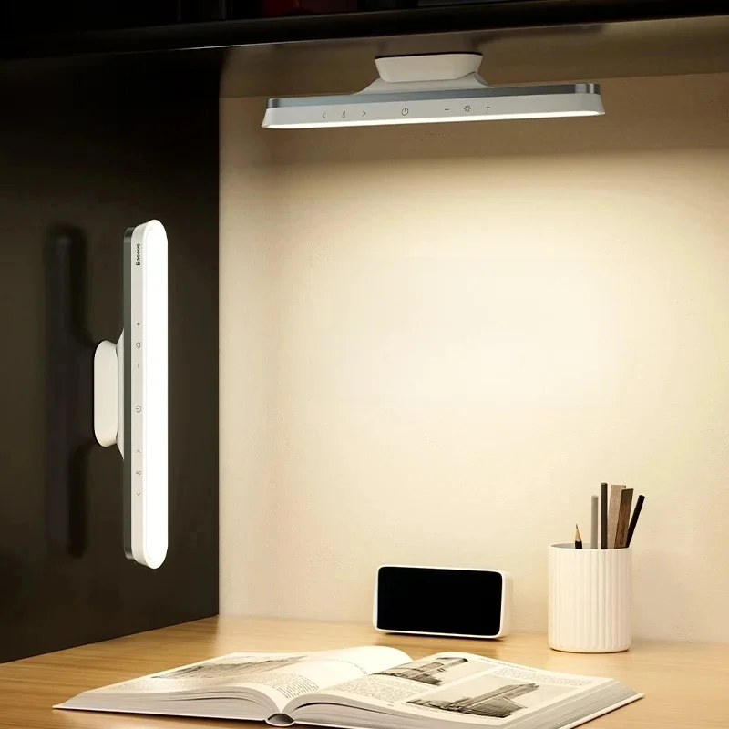 Baseus Desk Lamp Magnetic Hanging Light LED Table Lamp Rechargeable Stepless Dimming Cabinet Night Light Closet Wardrobe Lamp
