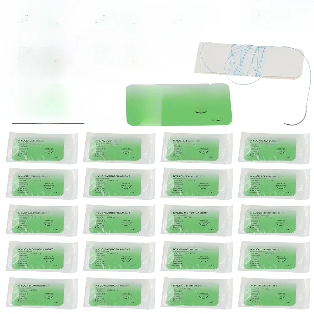 Générateur de fil de suture médical, nylon, polypropylène, polyester, monofilament, fuchsia, exercices, démonstrations, 1-20 pièces