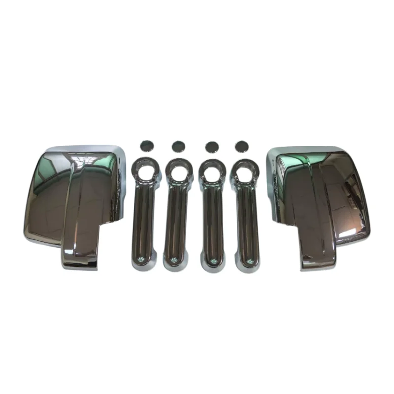 Chrome Door Handle and Mirror Covers for 2008-2012 Jeep Liberty / 2007-2011 Dodge Nitro SXT SLT - Car Exterior Accessories