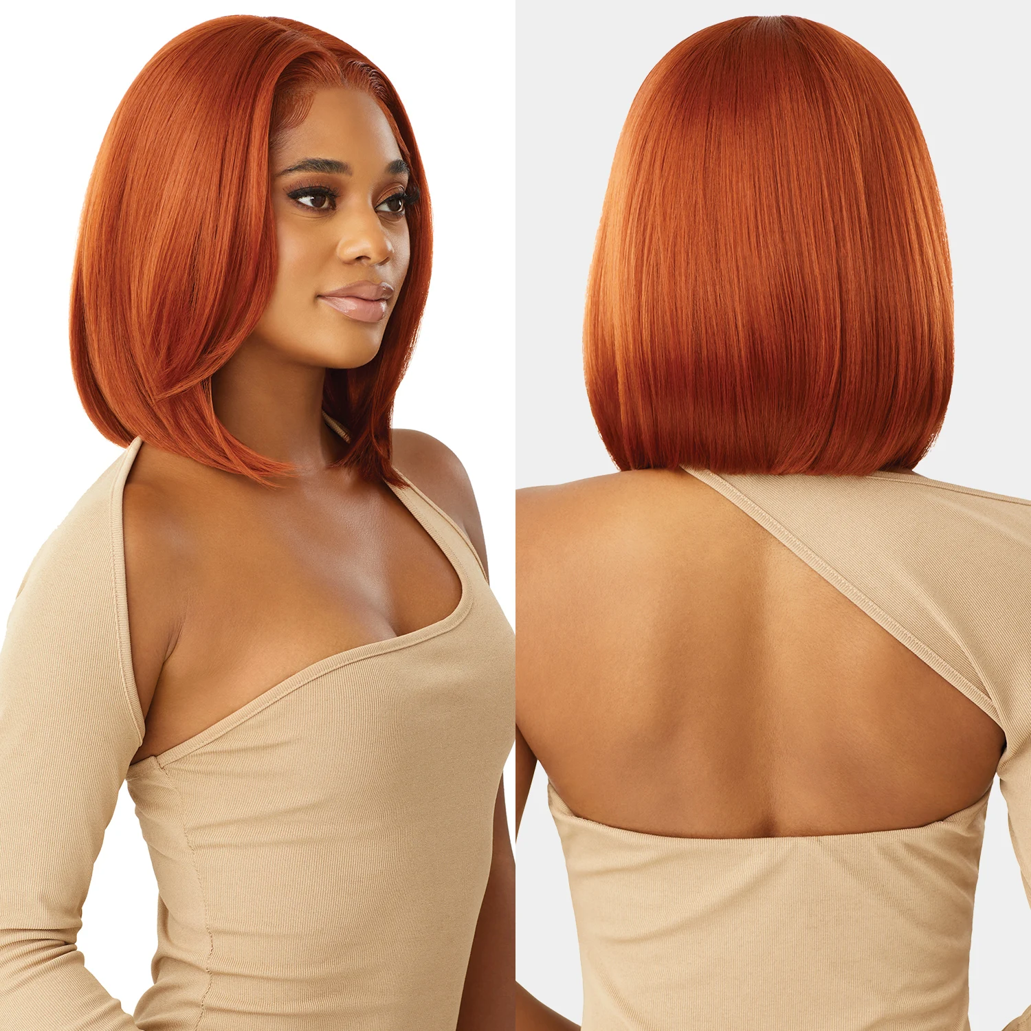 Outre HD Lace Front synthetische Perücke, geschmolzener Haaransatz, leimlos, Mora